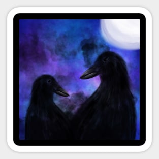 Hugin and Munin Sticker